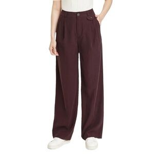 A New Day High Rise Pleated Dress Pants 16 Unique Details brown relaxed fit